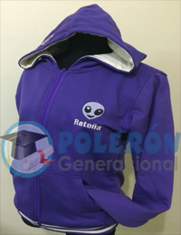 Polerón canguro con cierre